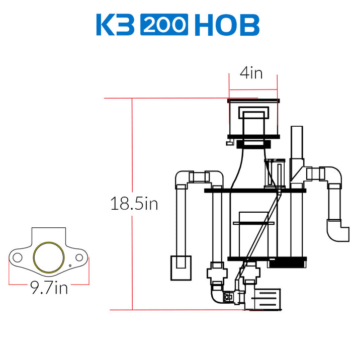 Icecap K3-200HOB Skimmer