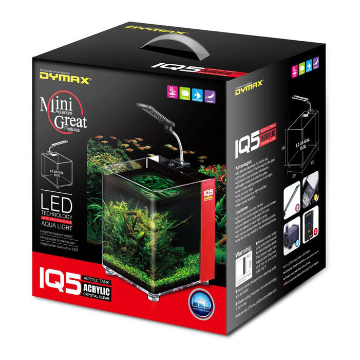 DYMAX IQ5 Mini Acrylic Aquarium-BLACK ONYX