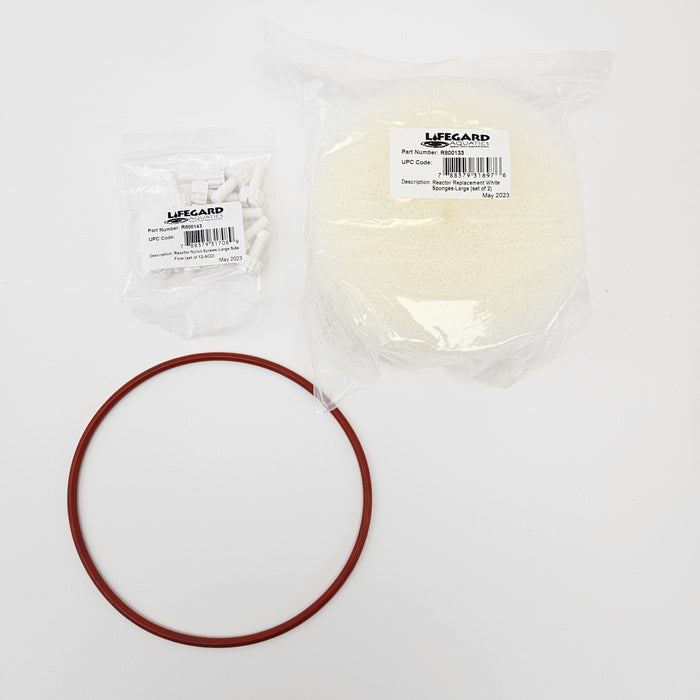 Lifegard Replacement Sponges, Nylon Screws and O-Ring for R800130 Side Flow Reactor