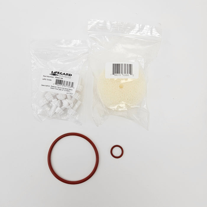 Lifegard Replacement Sponges, Nylon Screws and O-Ring for R800126 Side Flow Reactor