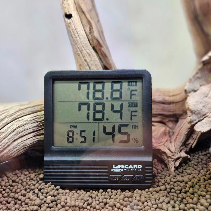 Lifegard Aquatics Digital Thermometer / Hygrometer