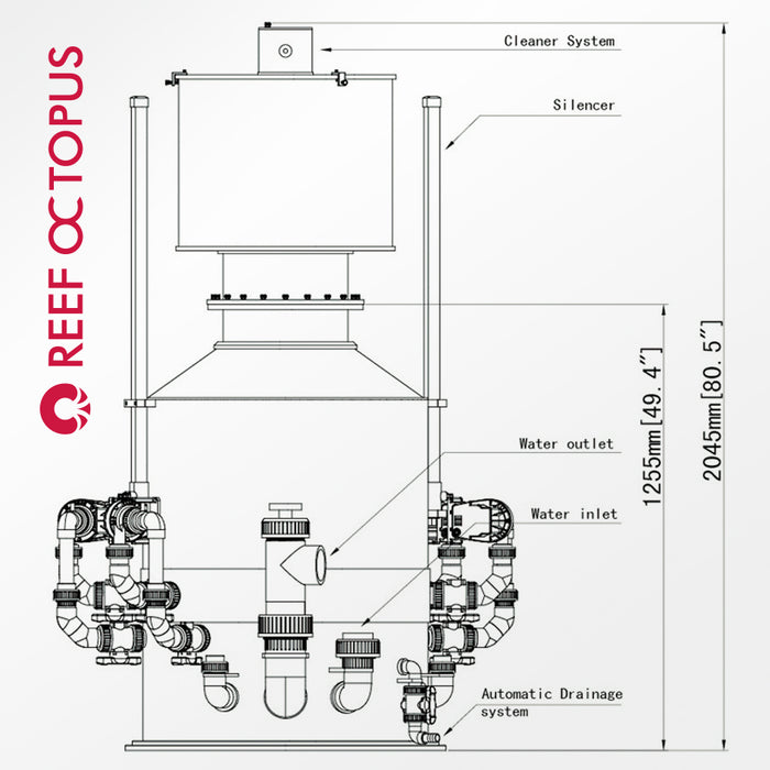 Reef Octopus Q7 31.5" Commercial Skimmer