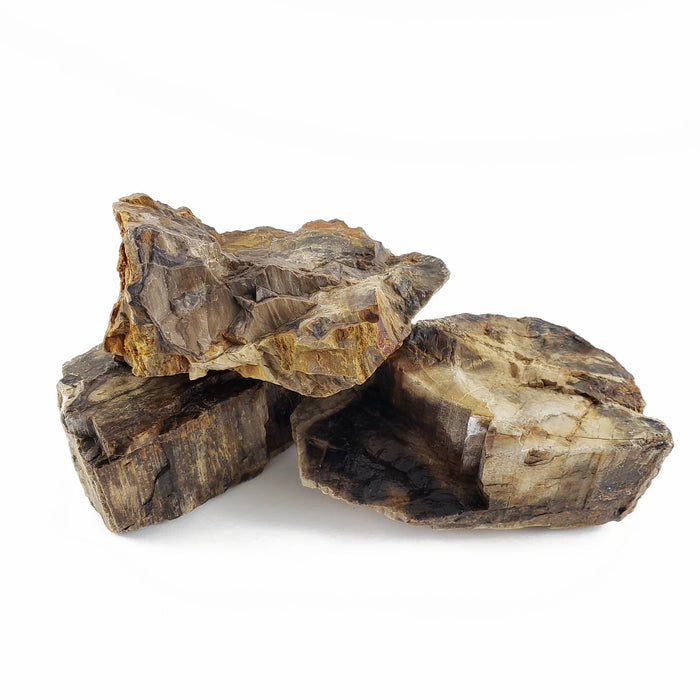 Lifegard Aquatics Canyon Petrified Stone - 44 Lbs box of MEDIUM size stones