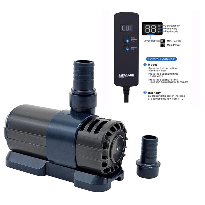 LIFEGARD Aquatic Quiet One DC Pump 475 GPH with Controller