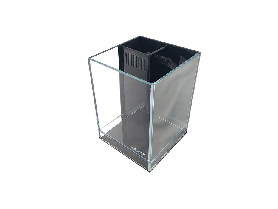 Lifegard Aquatics 2.65 Gallons Betta 45° Degree Low Iron Ultra Clear Aquarium - 7.87" x 7.87" x 9.84"