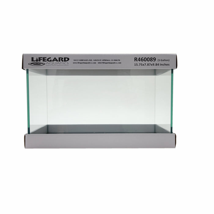 LIFEGARD Aquatic 15 Gallon Rimless Clear Glass Aquarium Kit 5mm (23.22"x11.02"x13.38")