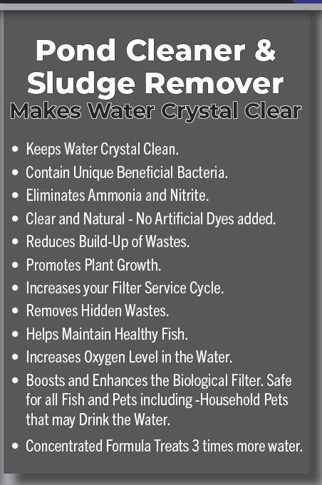 Lifegard Aquatics Pond and Aquarium Cleaner & Sludge Remover 128 oz