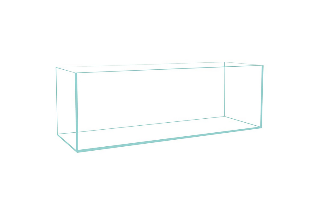 LIFEGARD Aquatic 16 Gallon Long 45° Degree Low Iron Ultra Clear Bookshelf Aquarium 6mm Glass - 33.85" x 9.84" x 11"